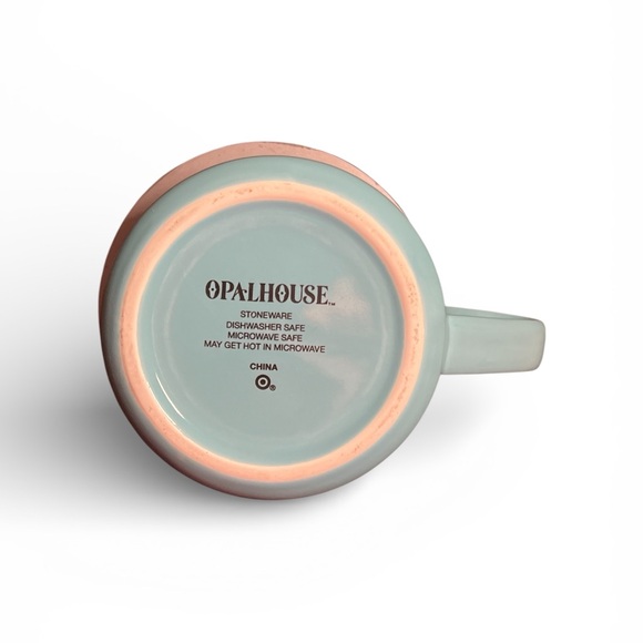 Pre owned Like New Opalhouse Teal Blue Pupper Mug with Yorkie/Heart Design - Picture 3 of 3